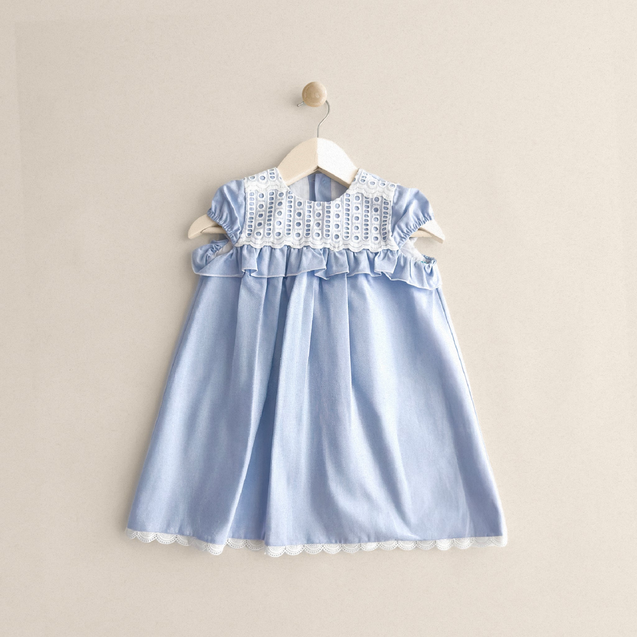 Blue with lace Dress