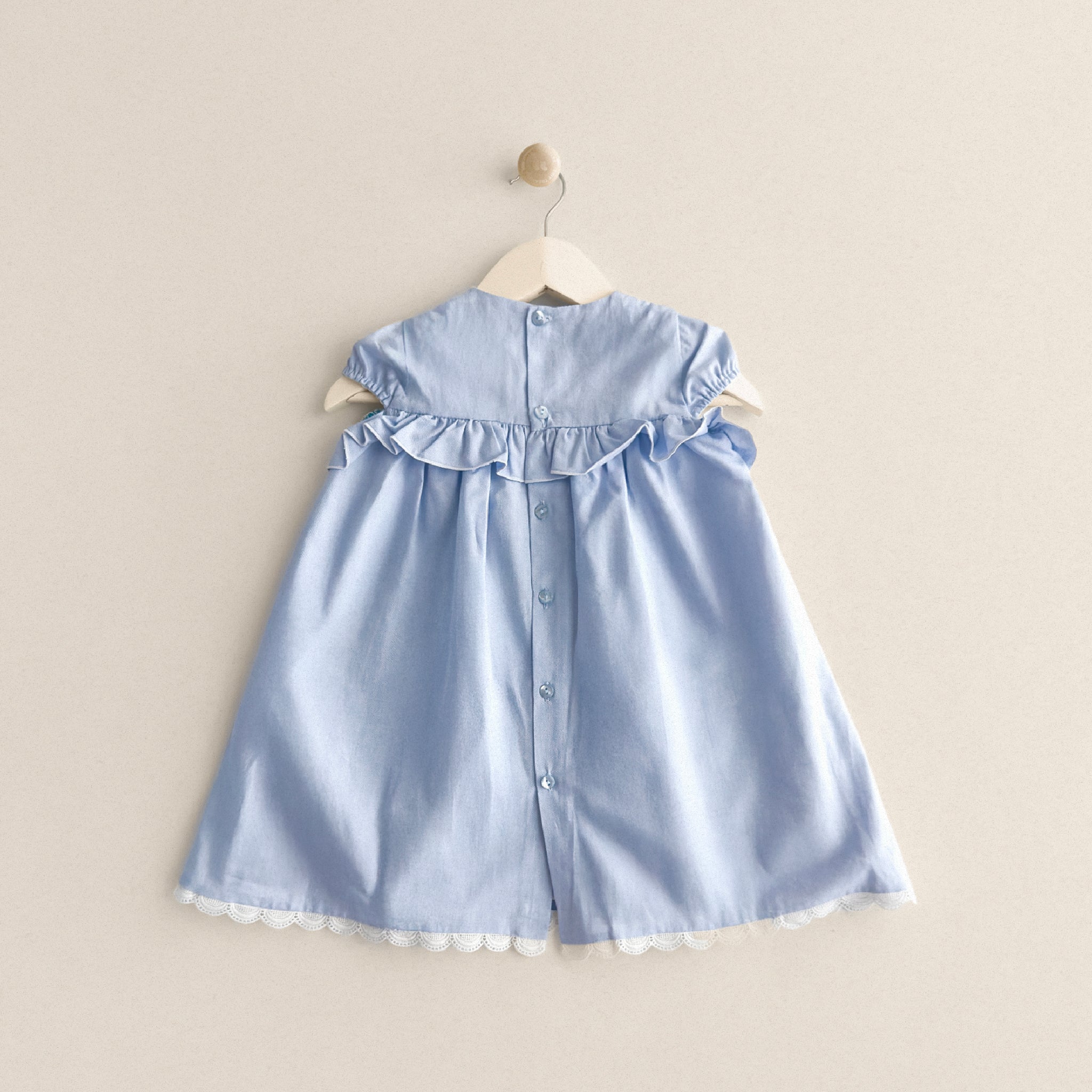 Blue with lace Dress