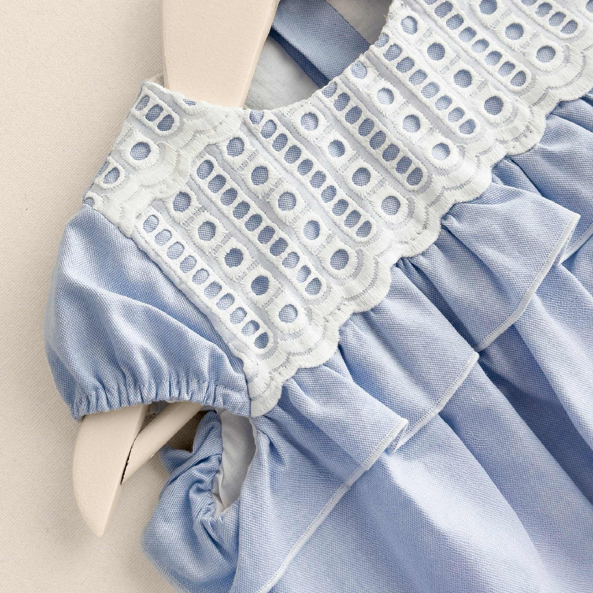 Blue with lace Dress