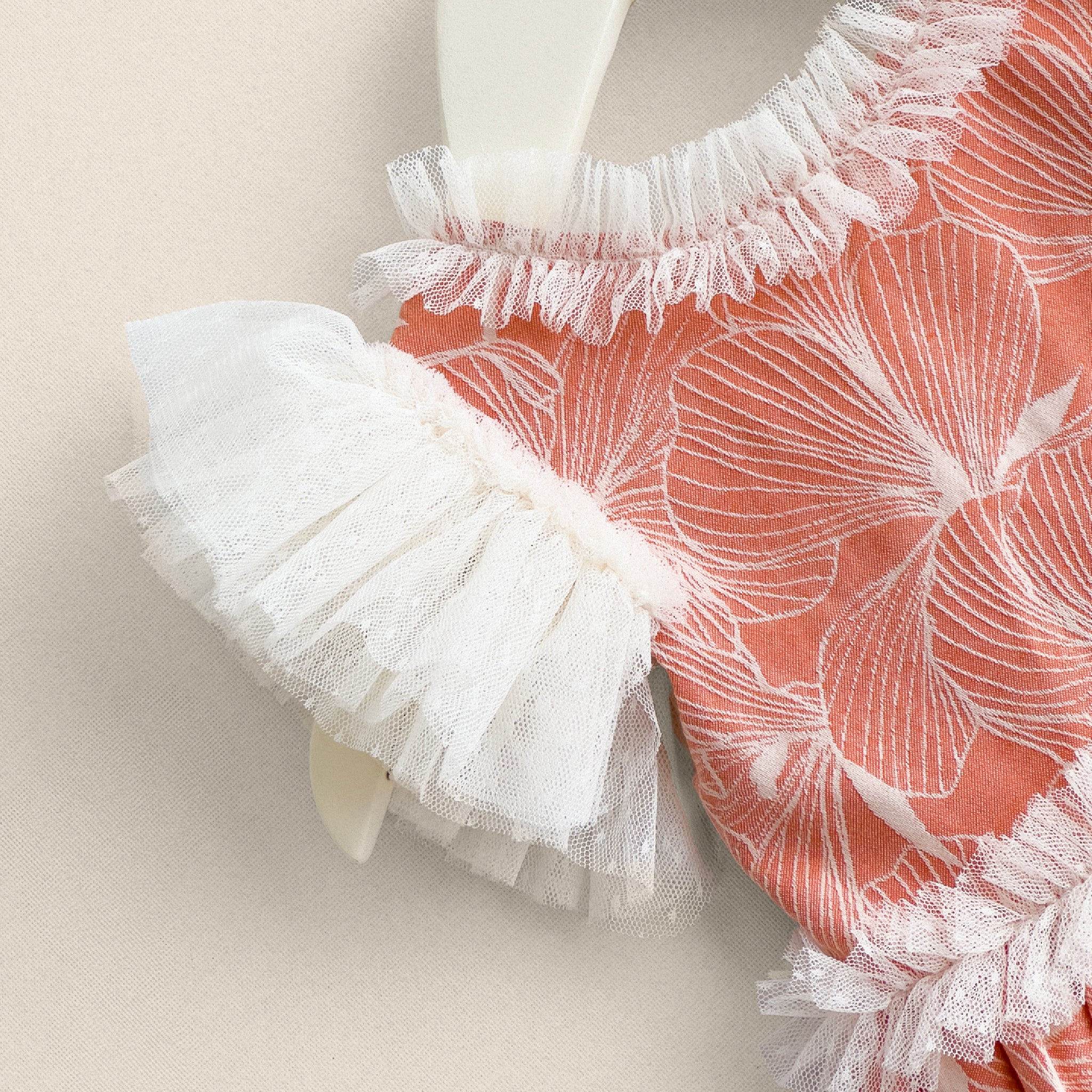 ORANGE JACQUARD DRESS