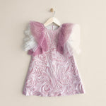 PINK AND WHITE DRESS