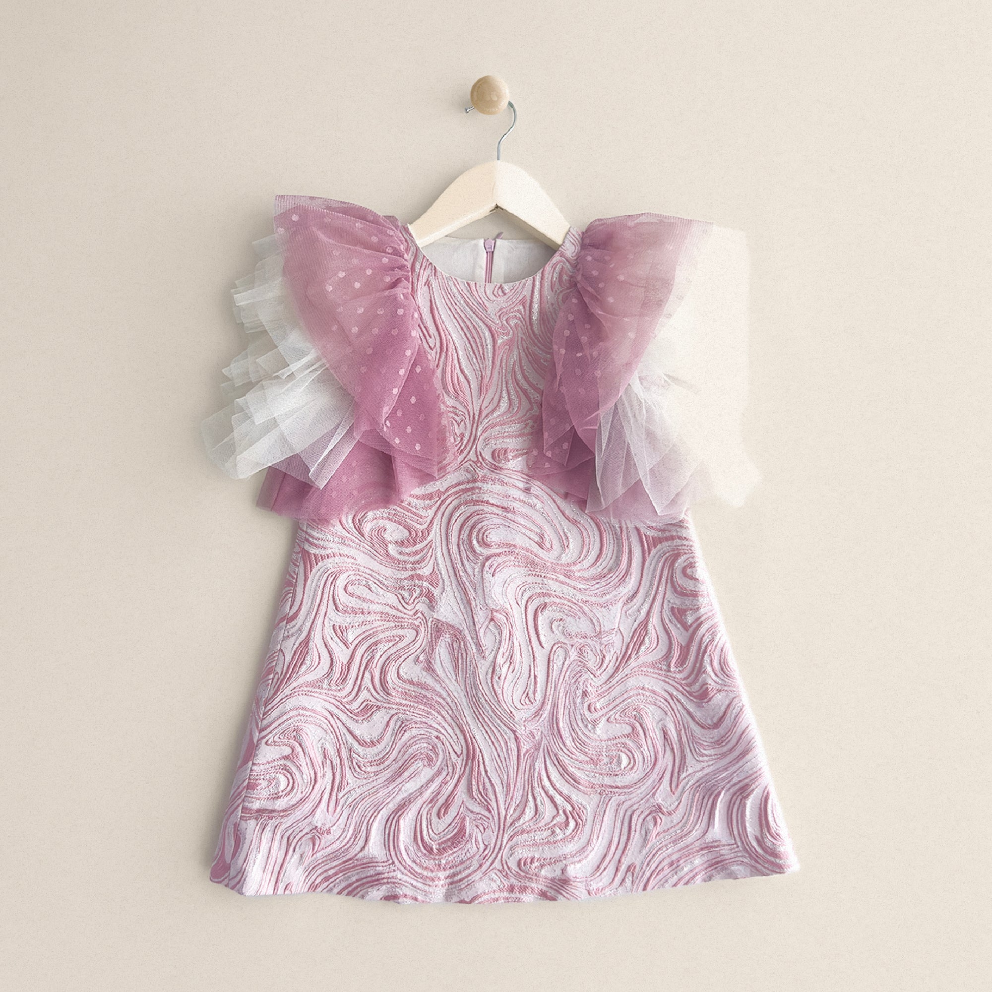 PINK AND WHITE DRESS