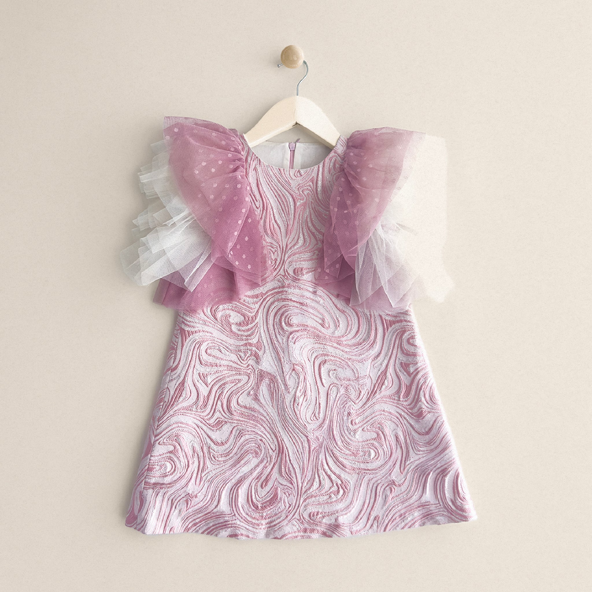 PINK AND WHITE DRESS