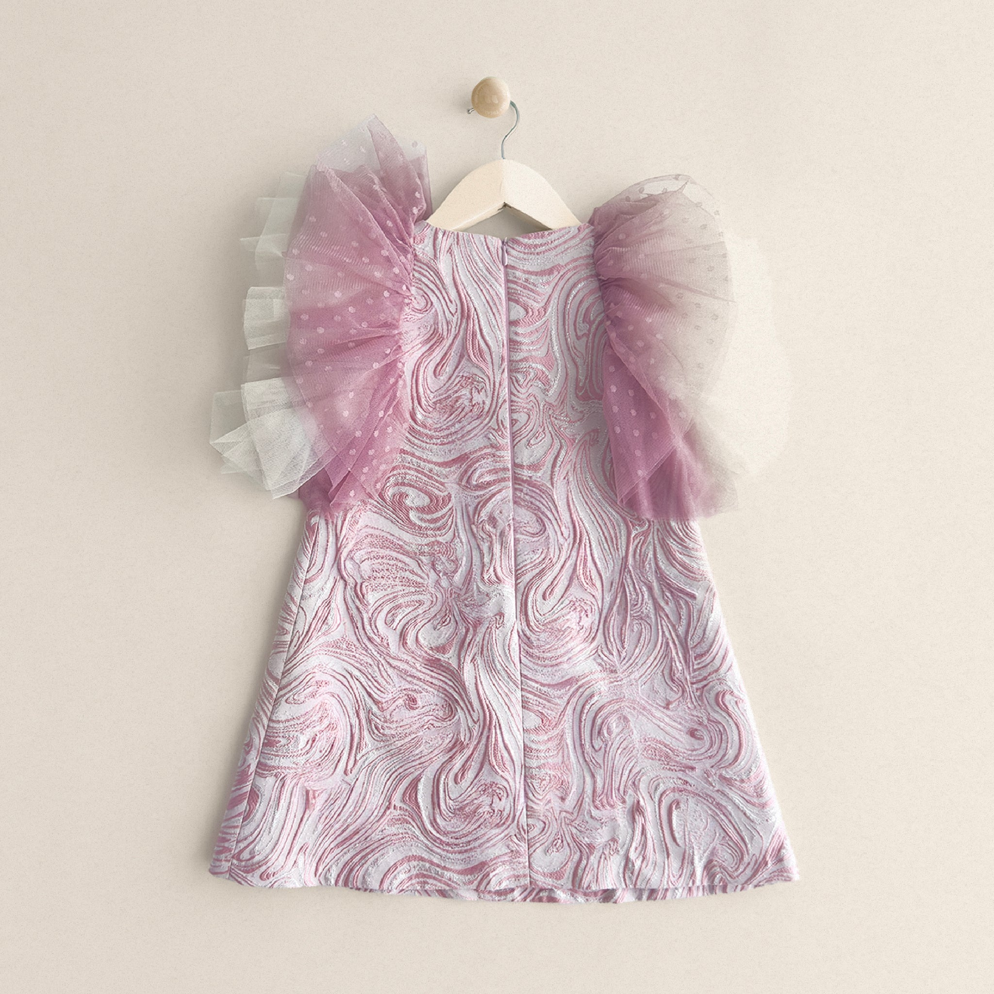 PINK AND WHITE DRESS