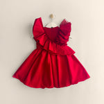RED RUFFLE DRESS